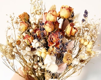 Dried flowers bouquet, boho bouquet,  Wild flowers bouquet, small dried bouquet, Dried flowers for home