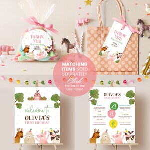 Printable Farm Animals Happy Birthday Banner Template Instant Download ...