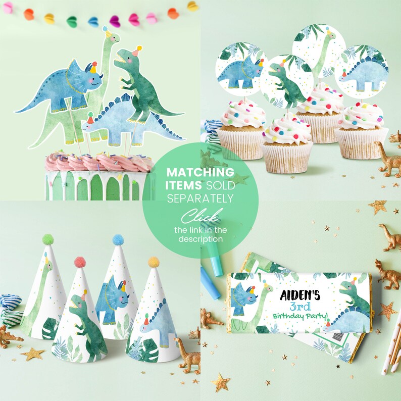 Printable Dinosaur Happy Birthday Banner Template Instant - Etsy