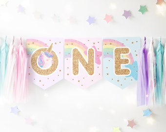 Printable Unicorn Birthday Banner Template Instant Download | Etsy