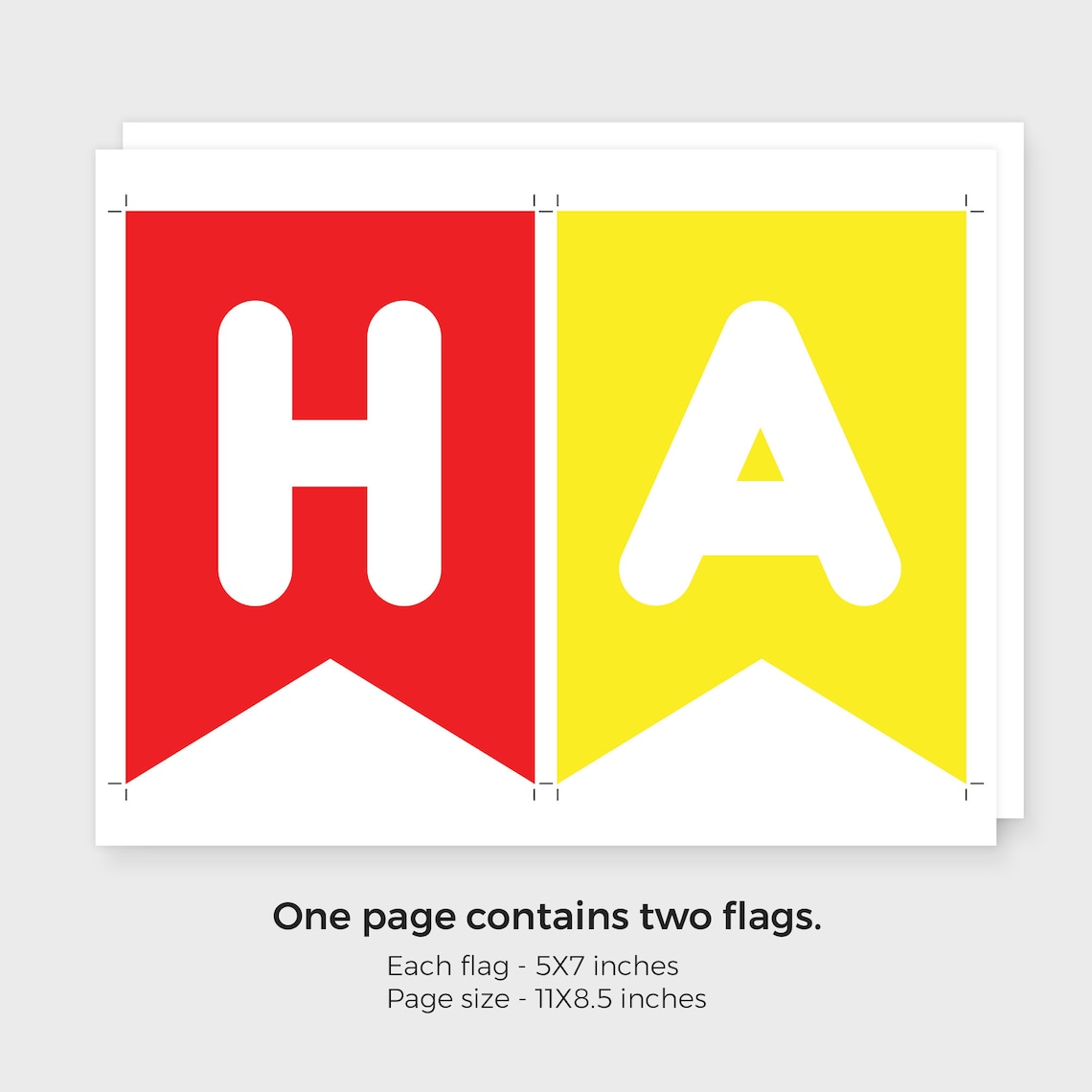 Printable Rainbow Birthday Banner Template Instant Download | Etsy