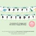 Printable Dinosaur Happy Birthday Banner Template Instant Download ...