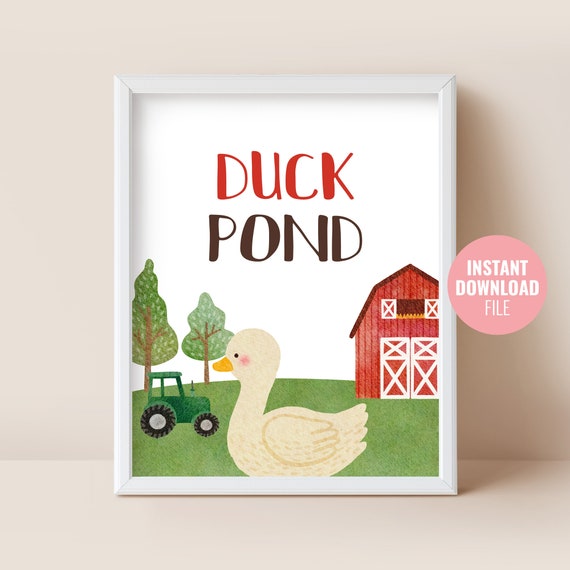 Printable Farm Animals Birthday Sign Instant Download Red - Etsy