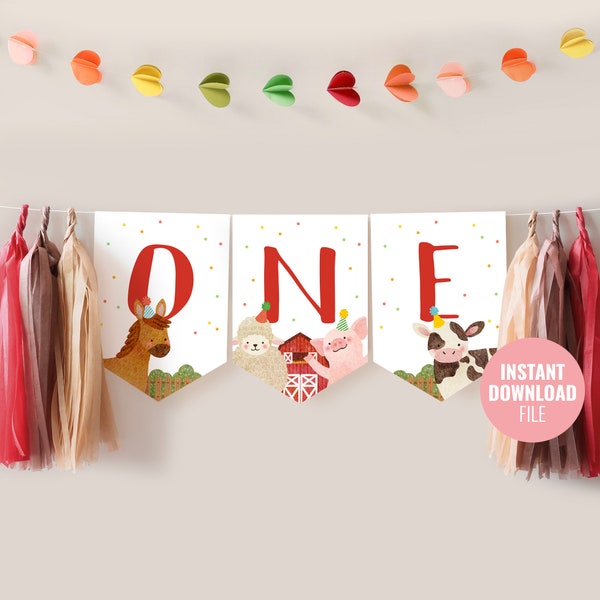 Farm Birthday Banner - Etsy