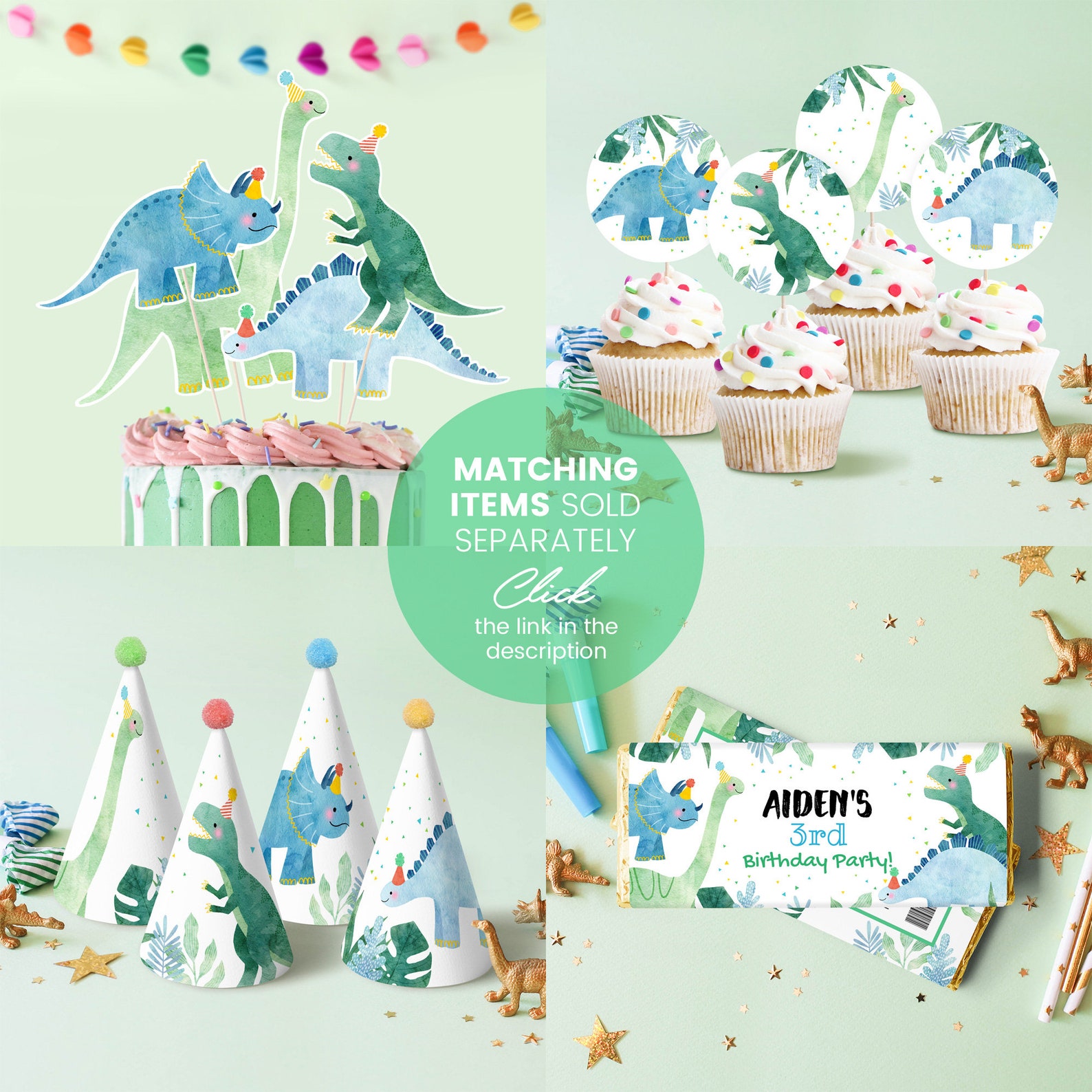 Printable Dinosaur Birthday Party Hat Instant Download - Etsy
