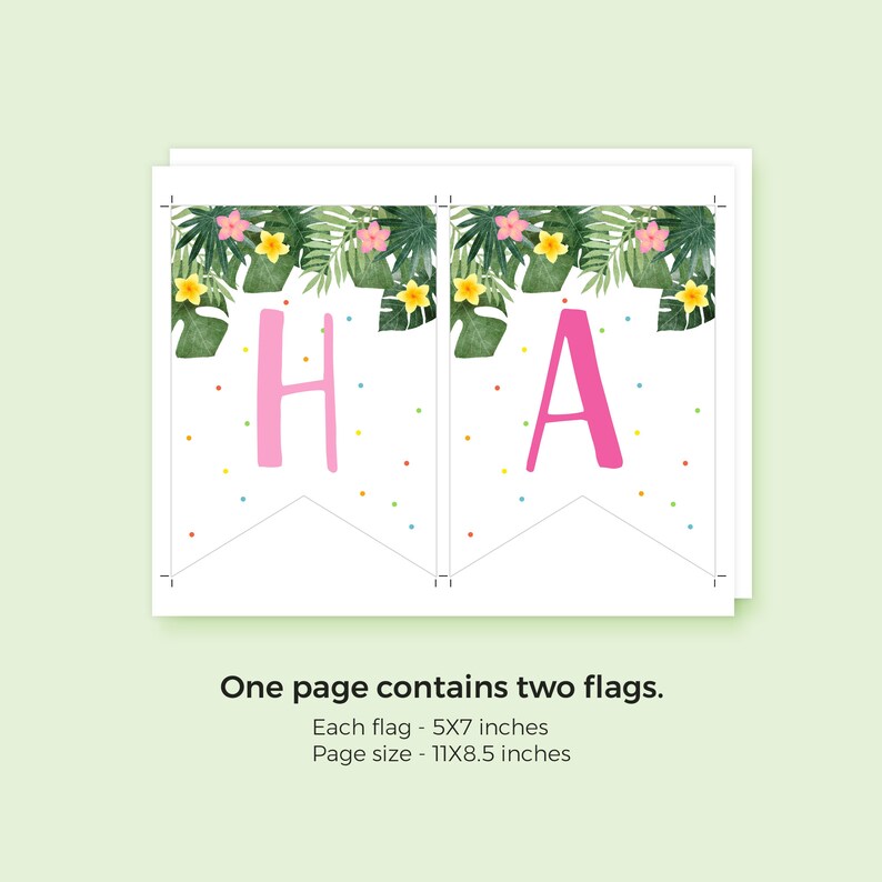 Printable Party Animals Happy Birthday Banner Template Instant | Etsy