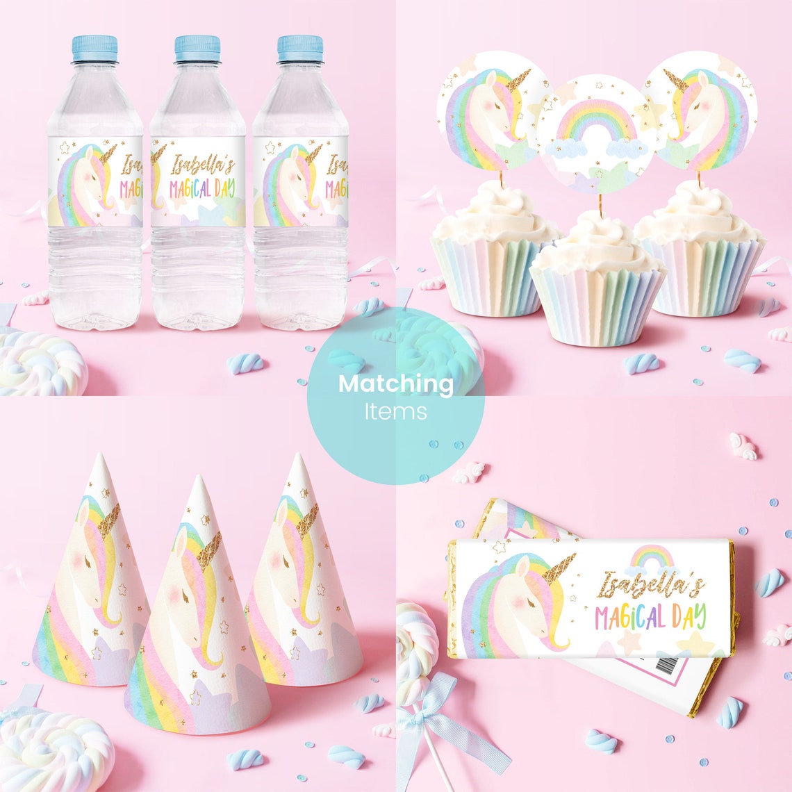 Printable Unicorn Birthday Banner Template Instant Download | Etsy