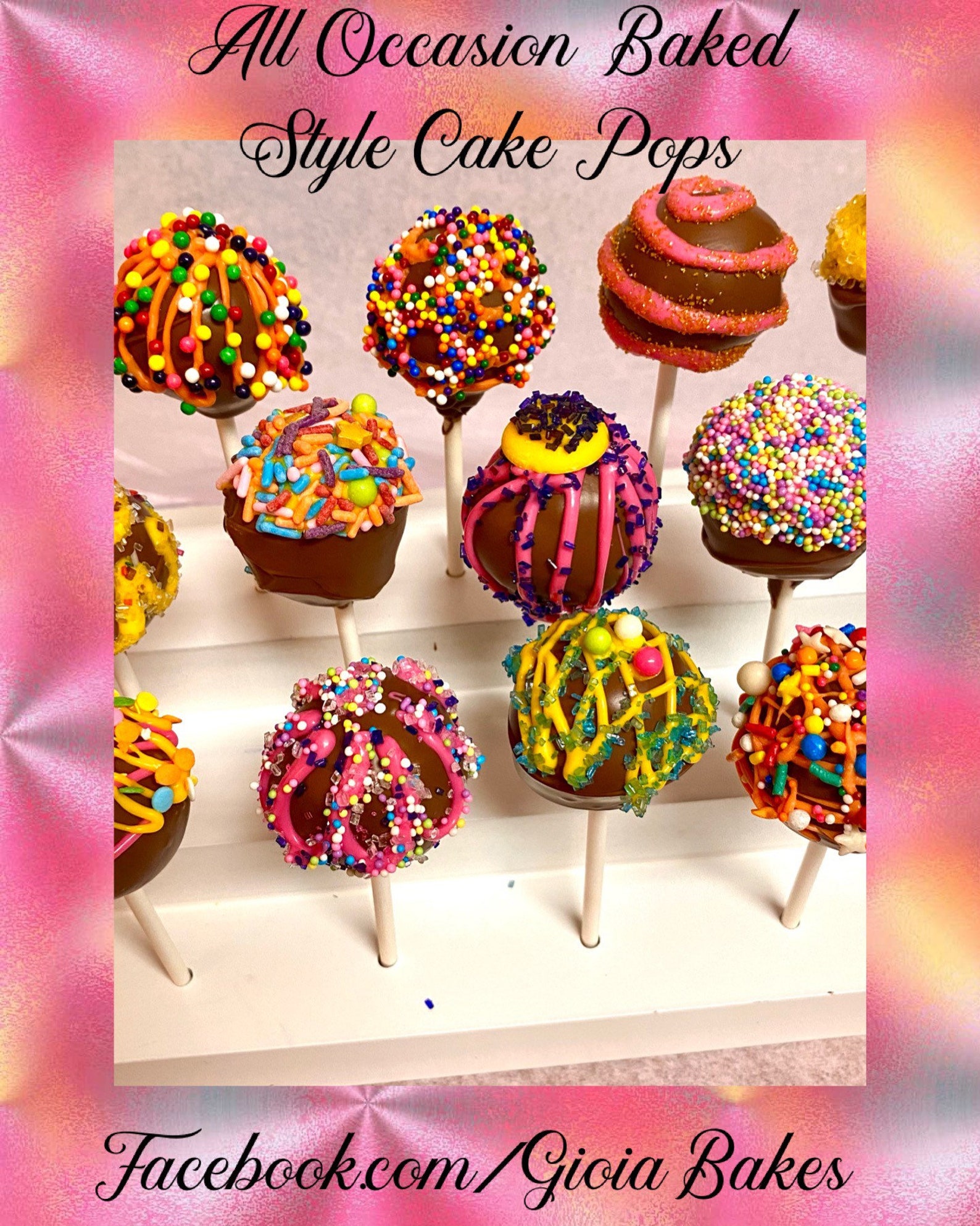 One Dozen Custom Baked Cake Pops Dipped in Creamy Ghirardelli Etsy