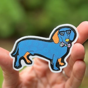 Dapper Dachshund {sticker}