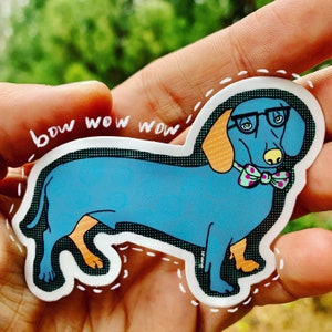 Dapper Dachshund {magnet}