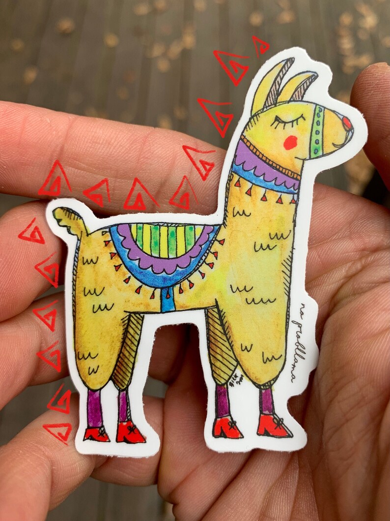 No Probllama {llama sticker}