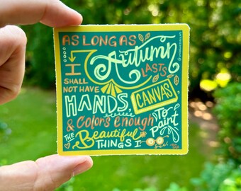 Autumn Canvas {Sticker}