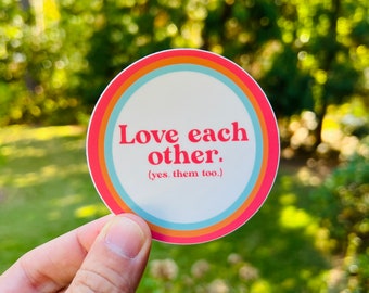 Love each other {magnet}