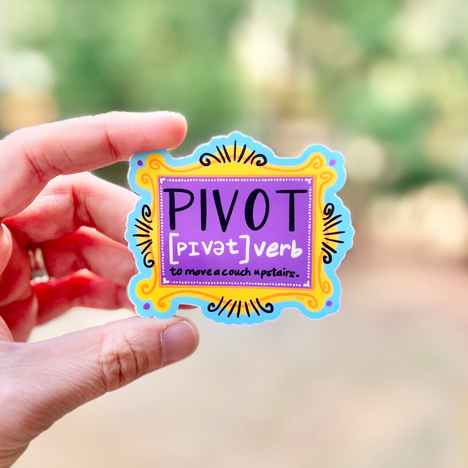 Pivot Friends Sticker Pivot {friends Sticker} - Etsy