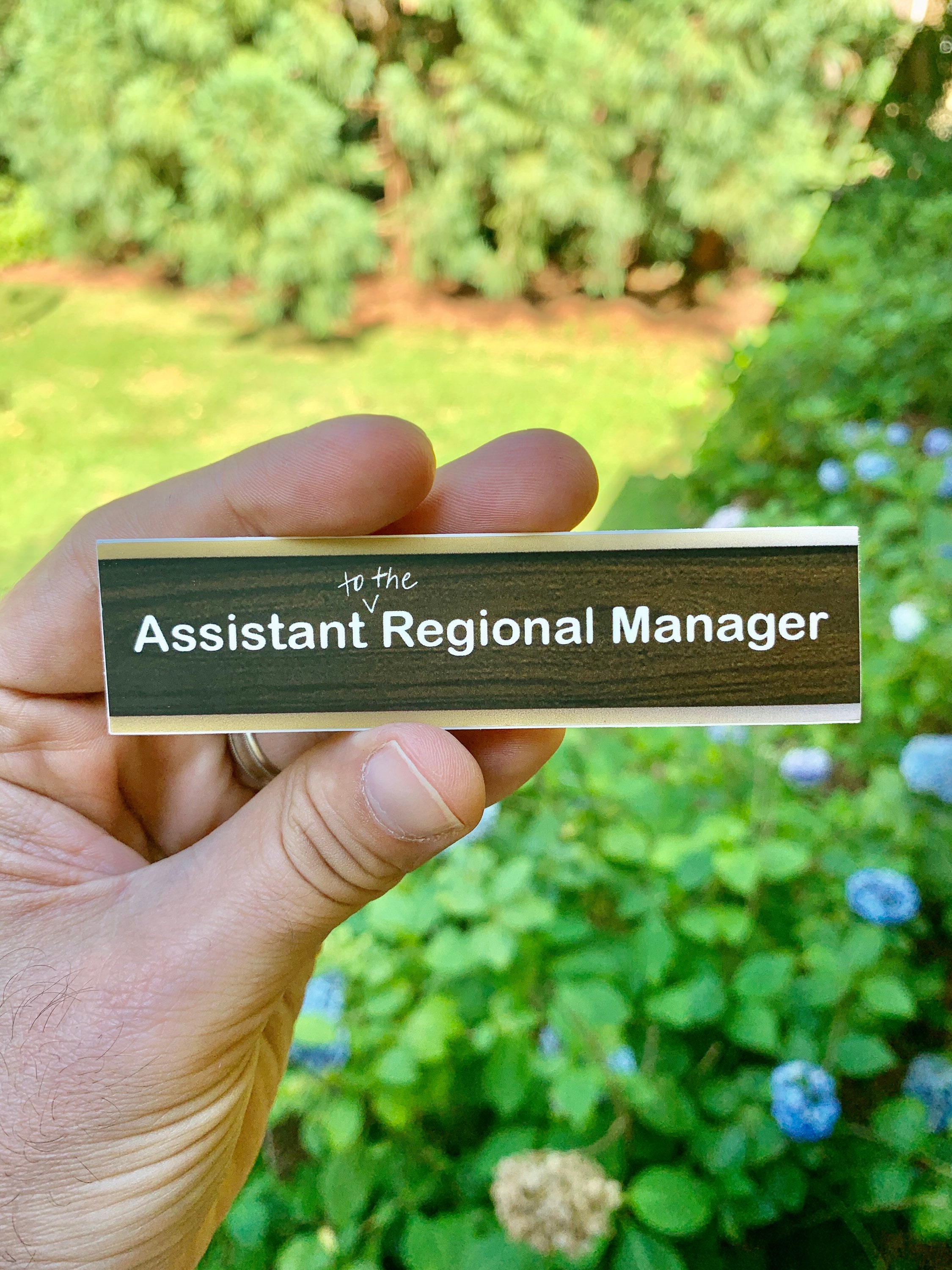 Assistant to the Regional Manager {Office magnet}