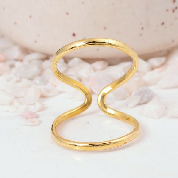 Brass Arthritis Ring(both rings), Splint Knuckle Ring, Thumb Ring,Woman ring,Brass ring for Women,Simple Midi Ring,Statement Ring