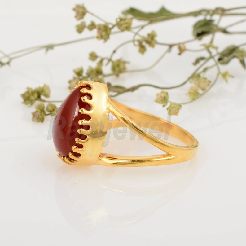 Carnelian Ring,Handmade Ring,Unique Ring,Boho Ring,Anniversary Ring,Wedding Ring,Vintage Ring,Gift Ring,Deco Ring,Gift For Her