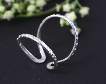 925 Sterling Arthritis Ring (beide Ringe) 925 Sterling Silber Splint Knuckle Ring Daumen Ring Damen Ring Silber Ring für Frauen Schlicht