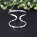 Handmade Arthritis Ring (both rings) 925 Sterling Silver Splint Knuckle Ring Thumb Ring Woman ring Silver Ring for Women Simple Midi Ring
