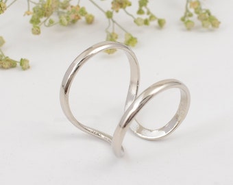 925 Silver Ring, Arthritis Ring (both rings) , Splint Knuckle Ring, Thumb Ring, Woman ring ,Silver Ring for Women, Simple Midi Ring