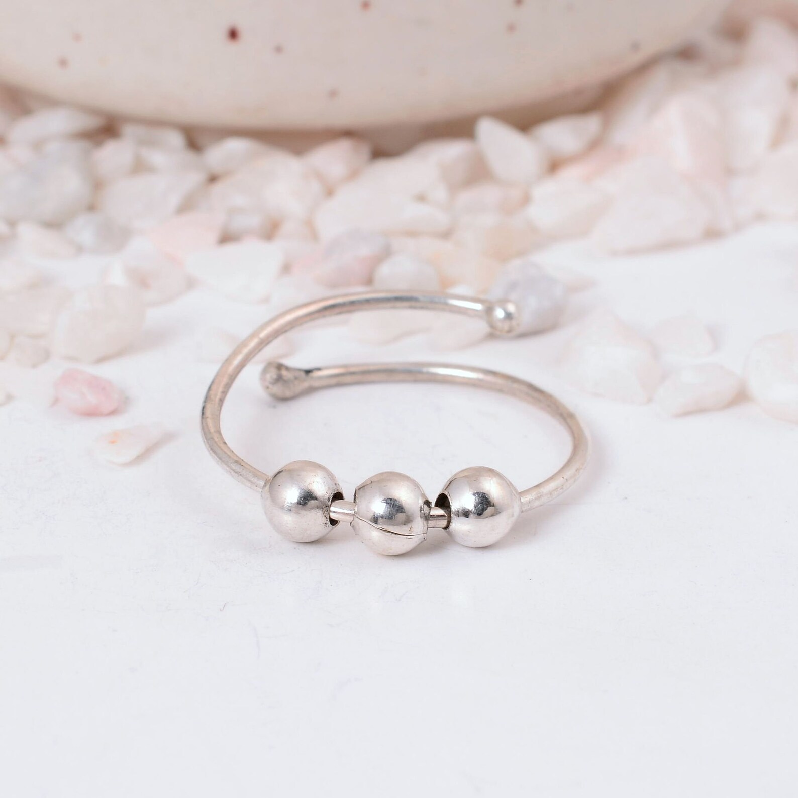 silver plain anklets