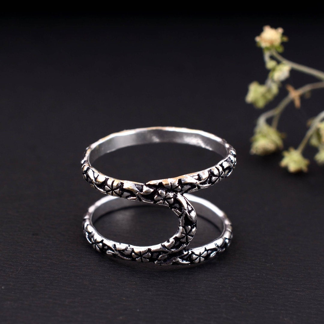 Silver Arthritis Splint Ring, Adjustable Swan Neck Joint Support - Etsy