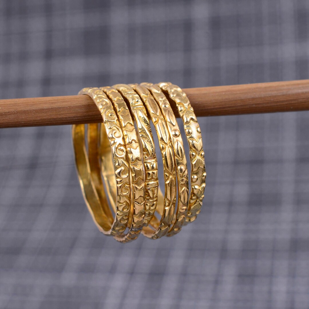 Skinny 14k Gold Filled Pattern Ring, 14k Gold Filled Ring, Gold Rings ...