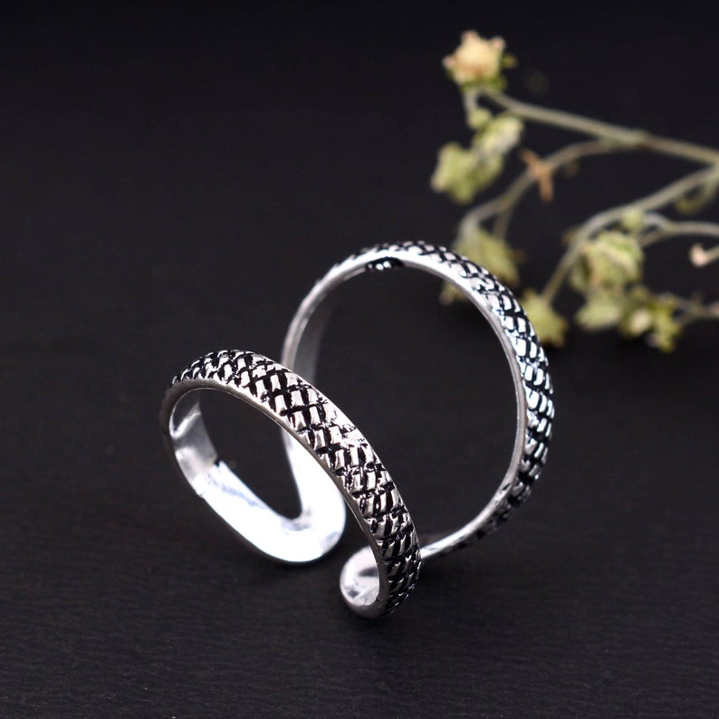 Splint Arthritis Ring DIP or PIP Ring both rings 925 Sterling Silver Splint Knuckle Ring Thumb Ring Woman ring Silver Ring for Women image 4