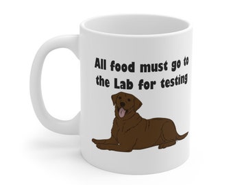 chocolate lab mug