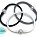 Premium Silicone Pearl bracelet handcrafted and hand selected pearls 
