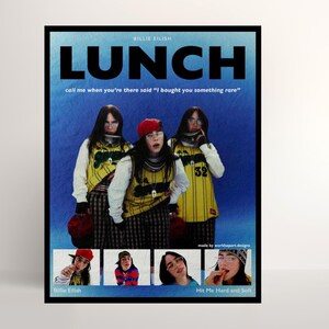 Póster de Billie Eilish "Hit Me Hard and Soft": Impresión digital de la carátula del álbum, descarga instantánea, regalo para fans de la música.