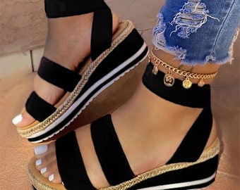 cute plus size sandals