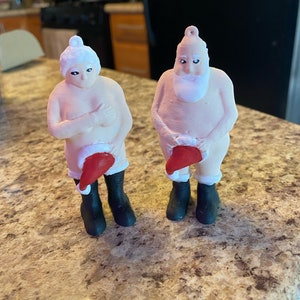 Cheeky Mr. & Mrs. Claus (Funny Christmas Ornaments)