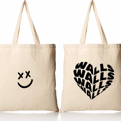 Louis Tomlinson Smiley Face Walls Tote Bag Etsy