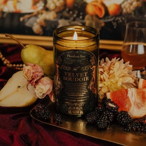 Velvet Boudoir – Soy Candle / Victorian Gothic / Dark Academia / Literary Candle / Fantasy /  Romantic / Witchy / Vampire / Halloween