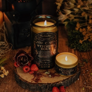 Witching Hour – Soy Candle / Vintage Decor / Victorian Gothic / Dark Academia / Literary Candle / Fantasy / Witchy / Halloween