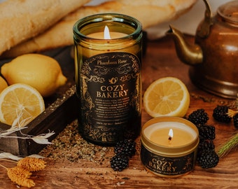 Cozy Bakery – Soy Candle / Vintage Decor / Victorian Gothic / Dark Academia / Literary Candle