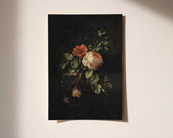 Still Life with Roses / Dutch Floral Art Print