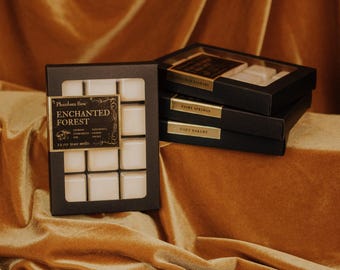 Signature Collection - Scented Wax Melts: Cozy Bakery, Edinburgh Library, Enchanted Forest, Fairy Springs