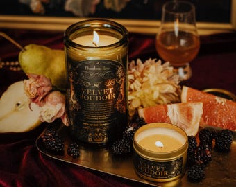 Velvet Boudoir | Sweet and Woody Scented Soy Candle