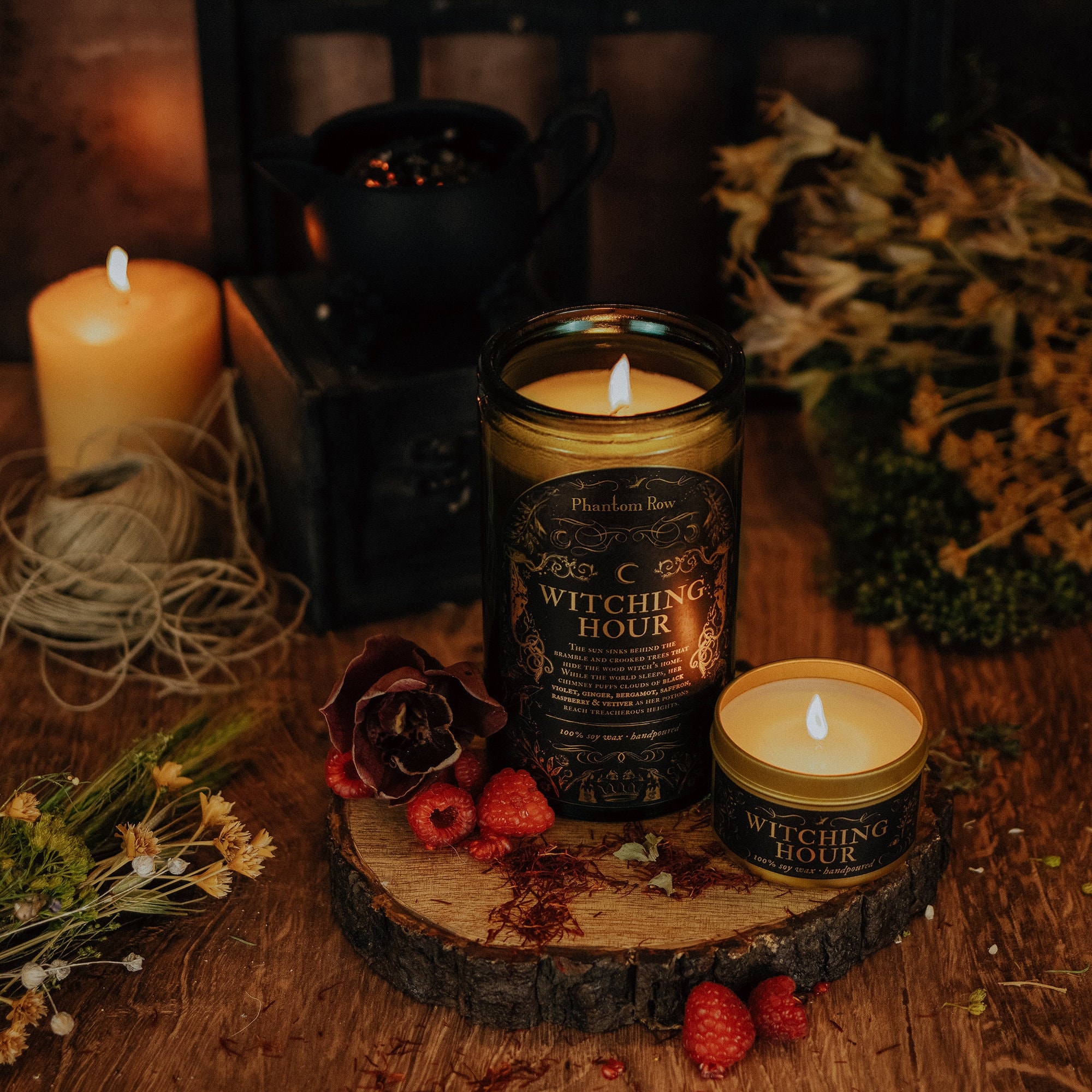 Witching Hour – Soy Candle / Vintage Decor / Victorian Gothic / Dark Academia / Literary Candle / Fantasy / Witchy / Halloween
