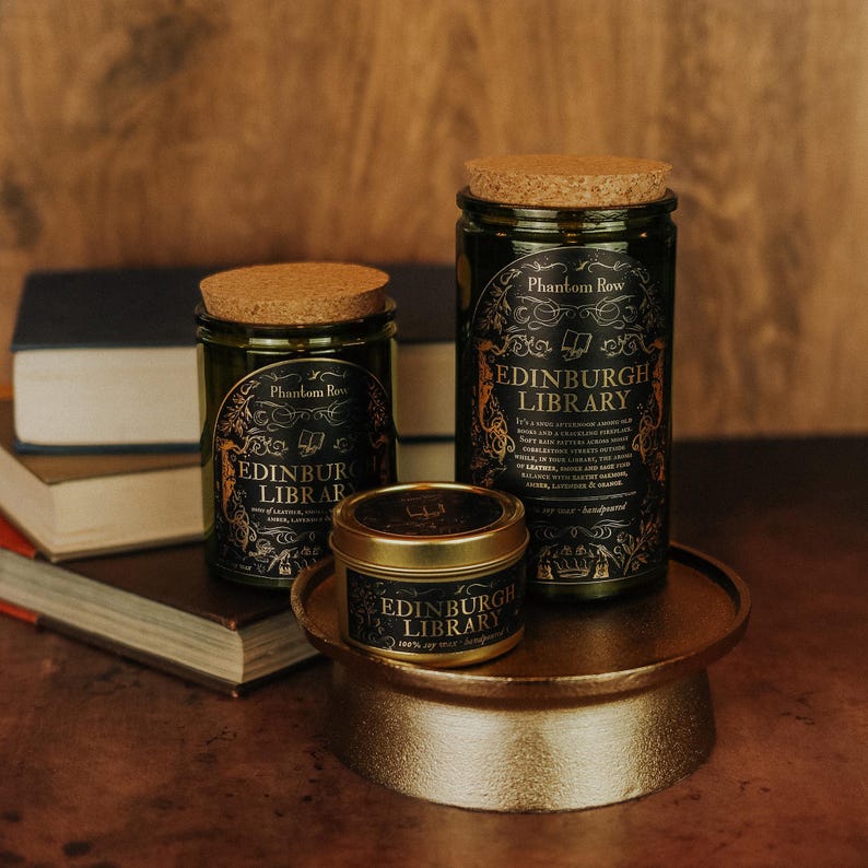 Phantom Row Edinburgh Library Candle