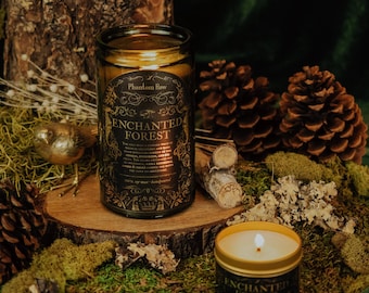 Enchanted Forest | Woody, Earthy, and Fresh Scented Soy Candle