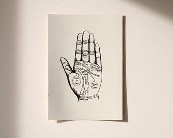 Palmistry Vintage Art Print