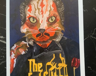 The CatFather Greeting Card