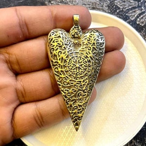 Pendentif Coeur Tribal En Acier Inoxydable Avec Chaîne 50 Cm - Édition Limitée - Neuf