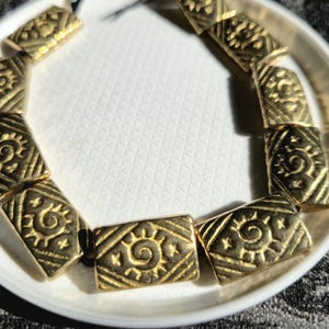 10 pc&lt; 20 mm solid brass engraved bead , antique beads , African brass  bead,  Brass spacer Beads, metal spacer bead , ethnic beads