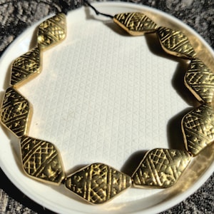10 pc&lt; 22 mm solid brass engraved bead , antique beads , African brass  bead,  Brass spacer Beads, metal spacer bead , ethnic beads