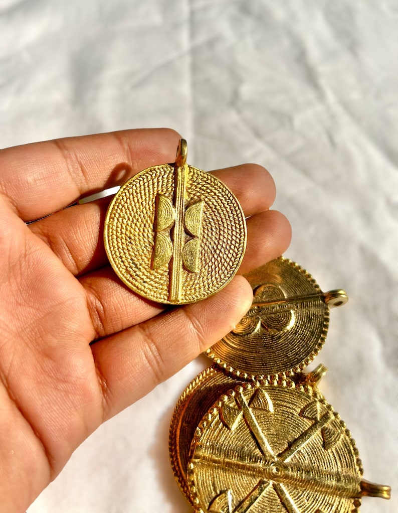 Hand Cast Brass Baule Pendant: 2 Inch African Tribal Bead - Etsy