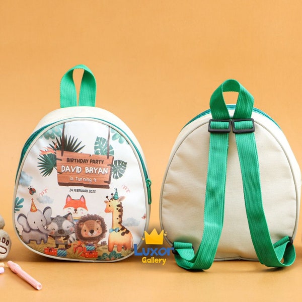 Eggy Bag Personalized Backpack  - Kids Goodie Bag - Customized Goodie Bag - Custom Name Custom Design - Childrens Name Bag-Kids Party Favor